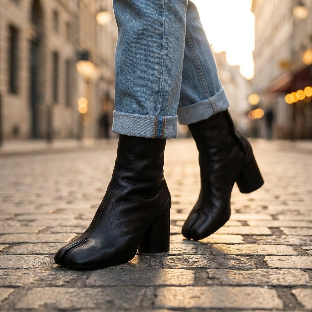Agnes Split Toe Ankle Boots