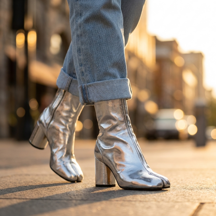 Agnes Split Toe Ankle Boots