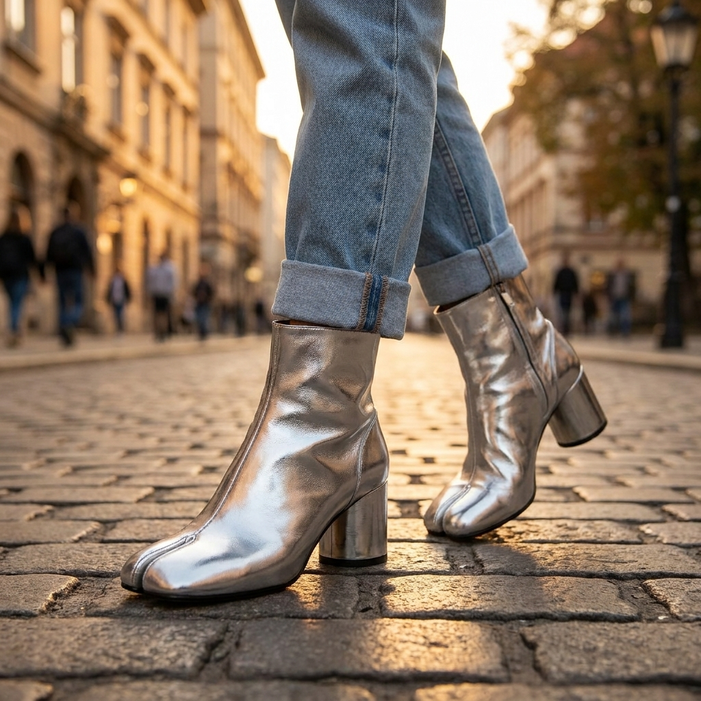 Agnes Split Toe Ankle Boots