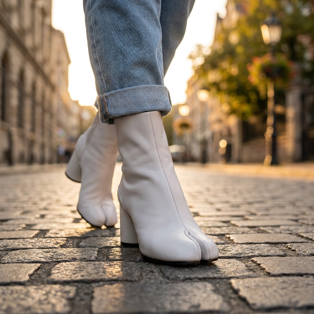 Agnes Split Toe Ankle Boots
