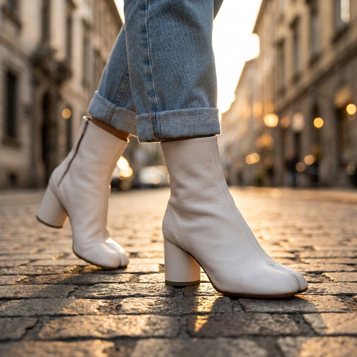 Agnes Split Toe Ankle Boots