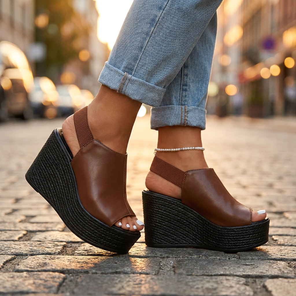 Natalia Orthopedic Wedge Sandals