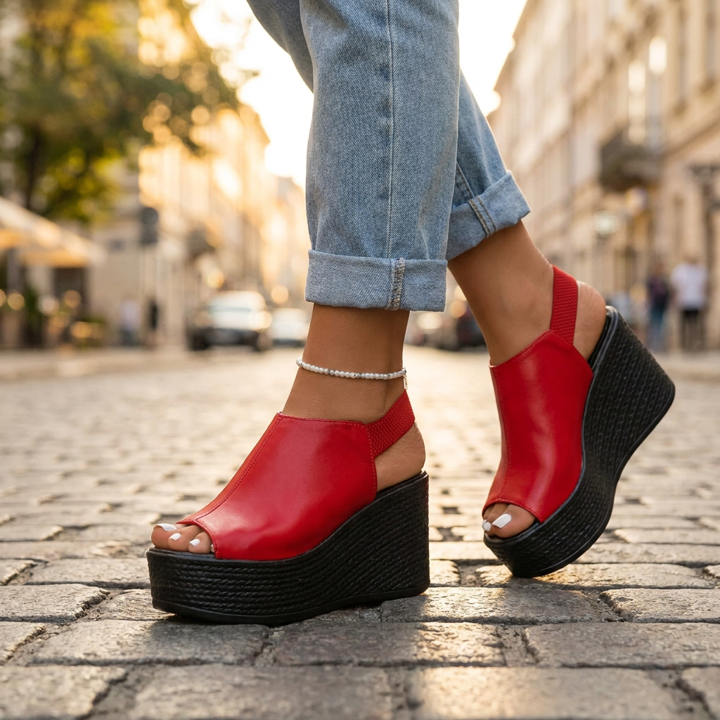 Natalia Orthopedic Wedge Sandals