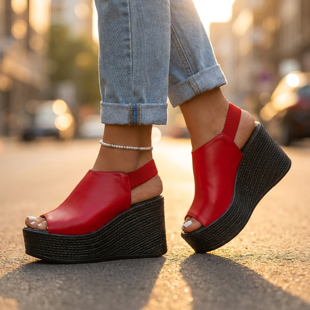 Natalia Orthopedic Wedge Sandals