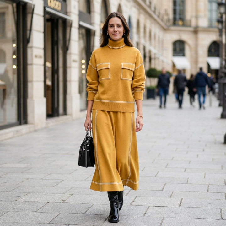 Verlaine Turtleneck Skirt Set