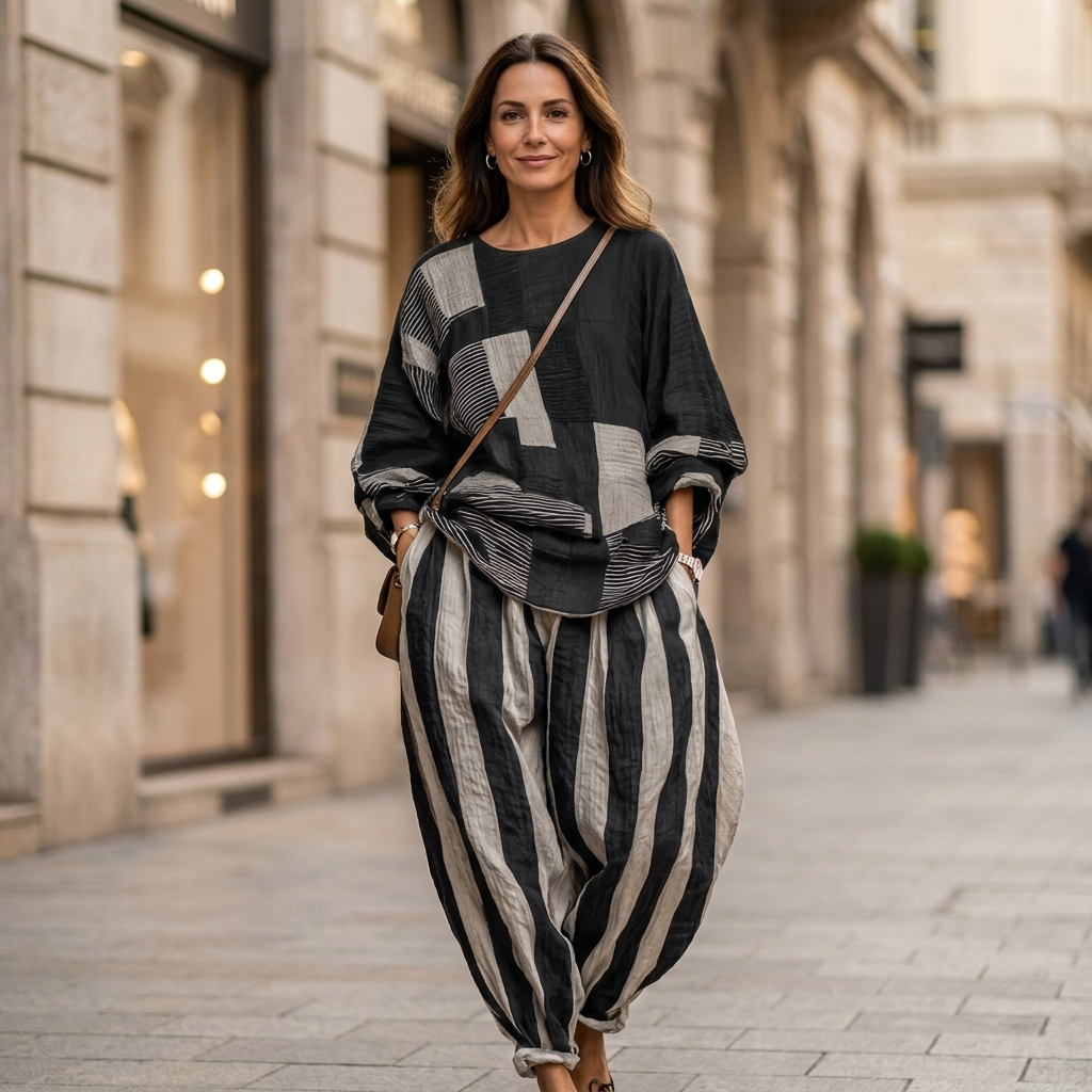 Cordelia Patchwork Two-Piece Set