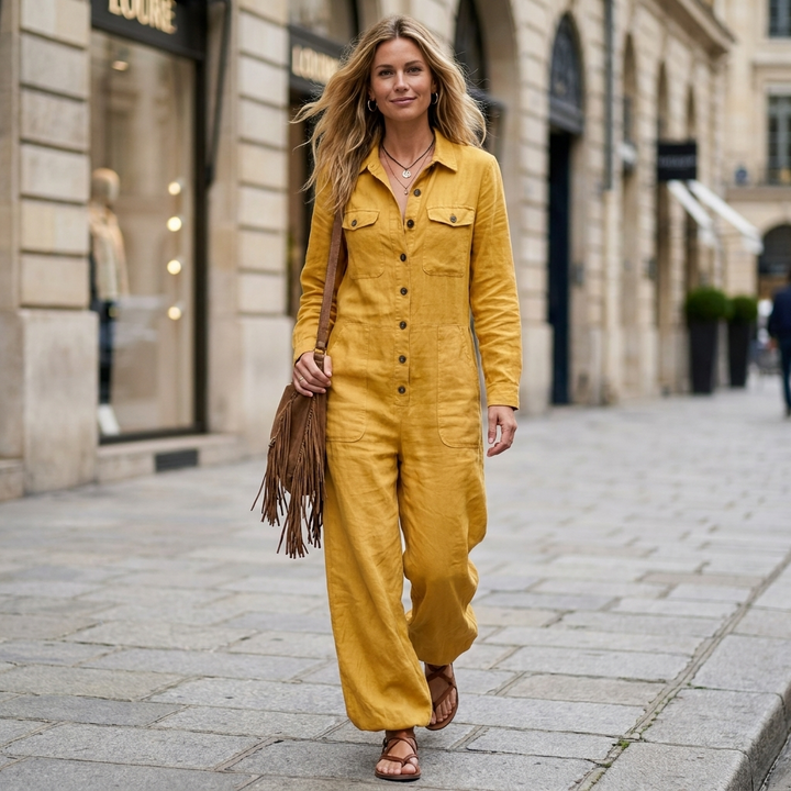 Marielle Wide Leg Utility Jumpsuit
