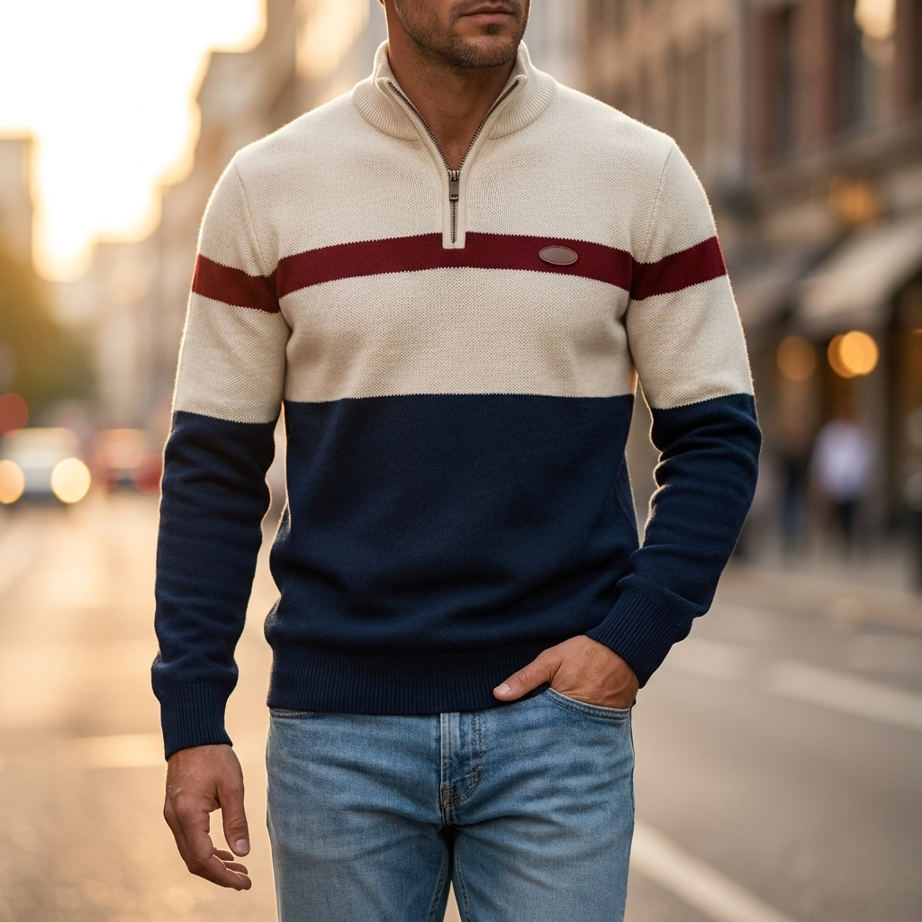 Declan Quarter Zip Sweater
