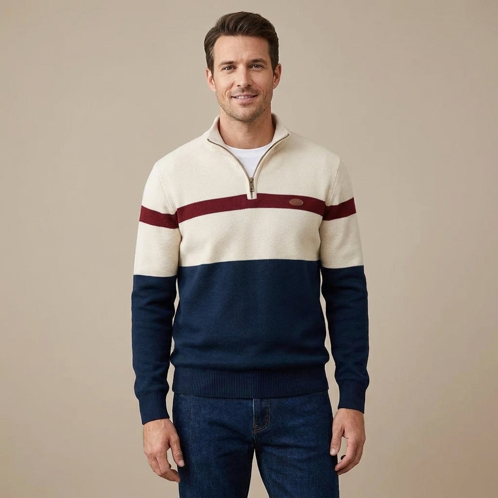 Declan Quarter Zip Sweater