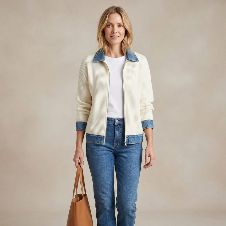 Talia Denim Trim Jacket
