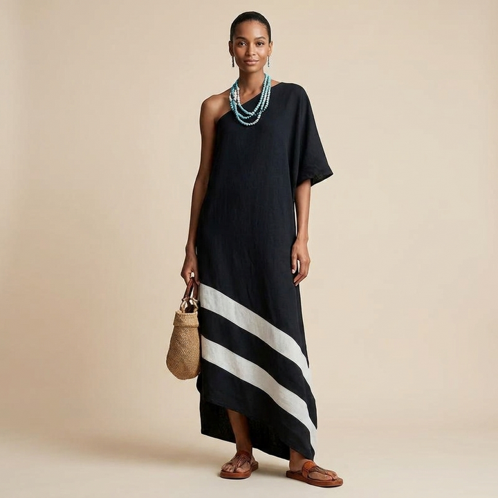 Sorina One Shoulder Maxi Dress