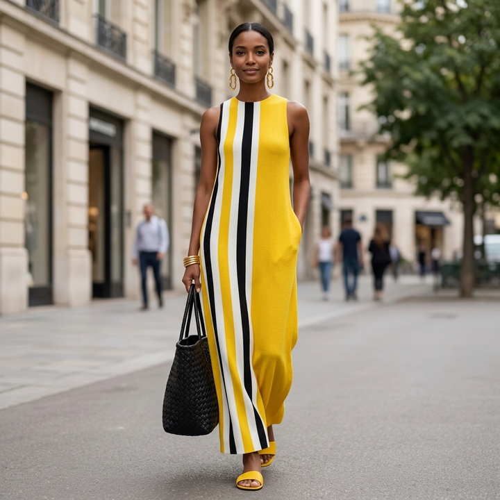 Marina Striped Pocket Maxi Dress