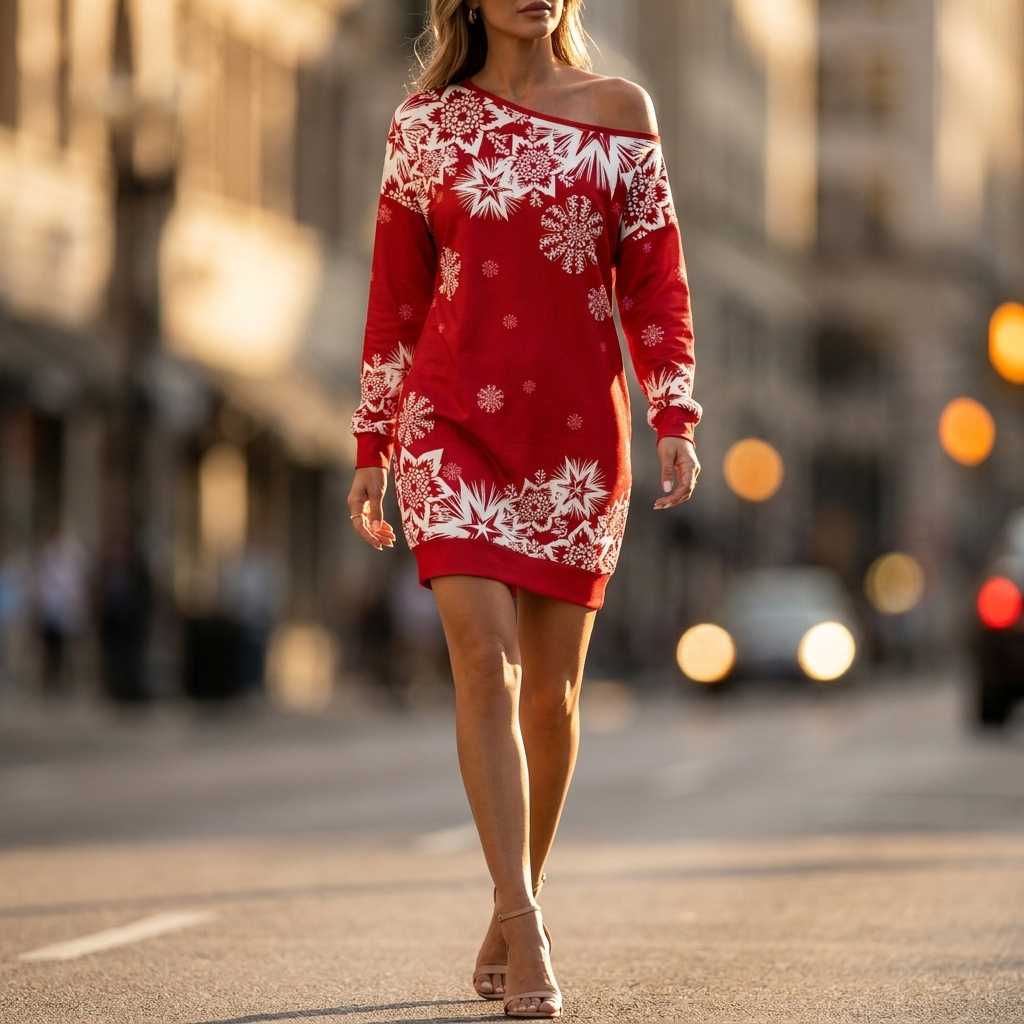 Noelle Snowflake Christmas Dress