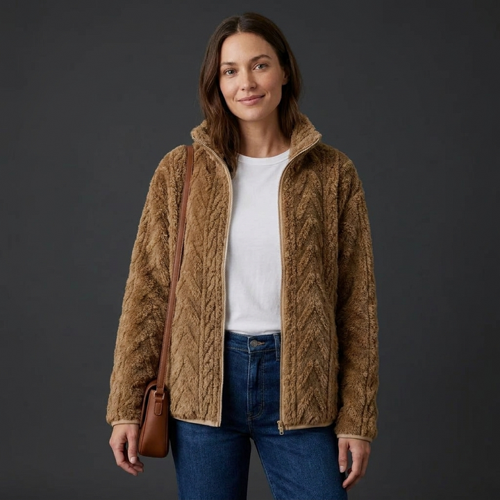 Rowena Textured Fleece Jacket