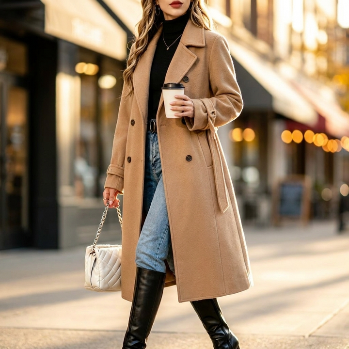 Vesna Double Breasted Wool Coat
