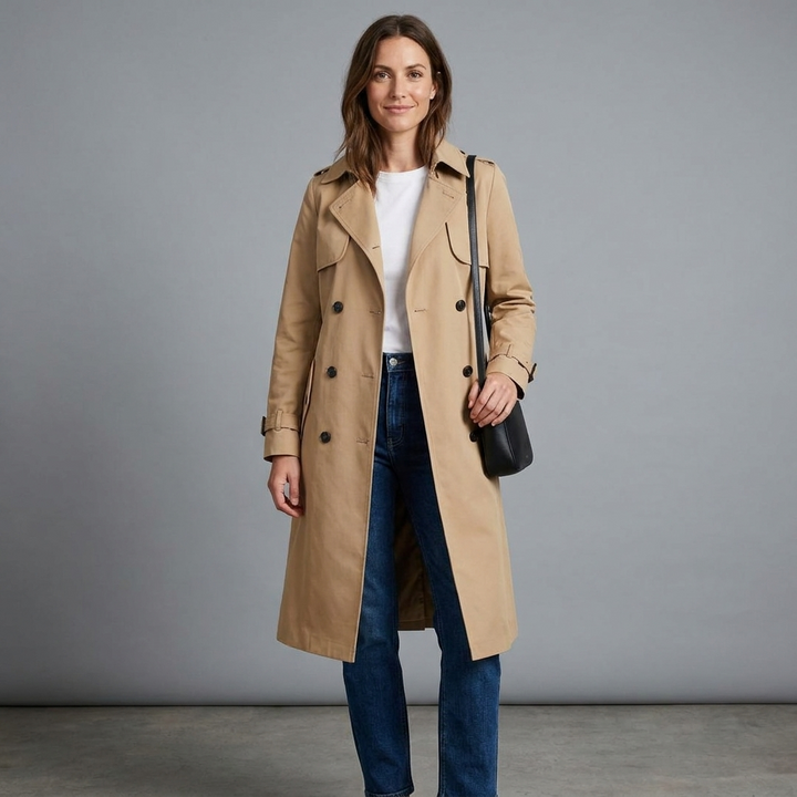 Sabrina Double Breasted Trench