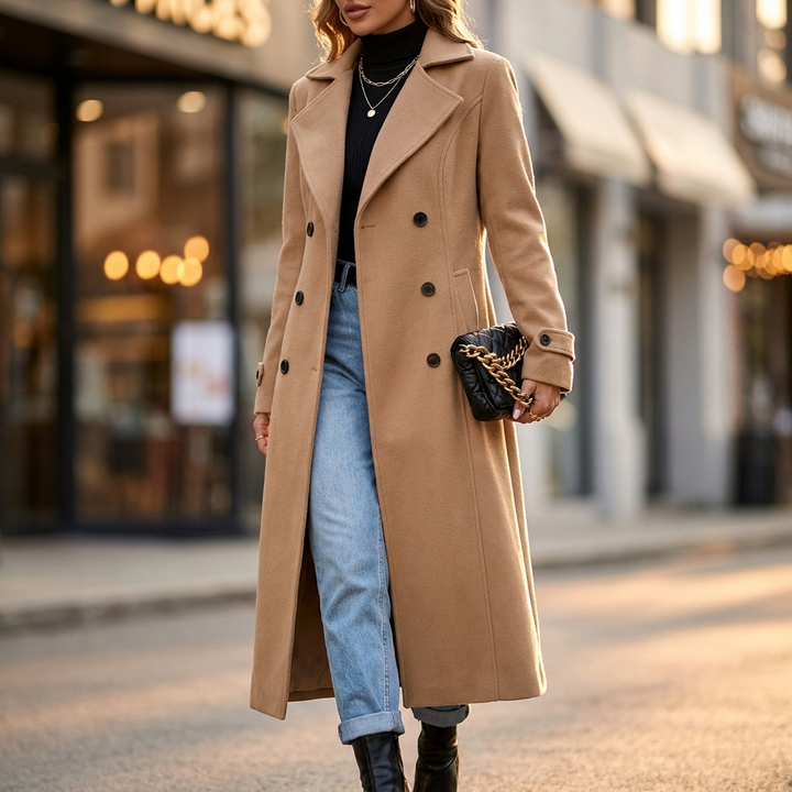 Beatrix Double Breasted Wool Coat
