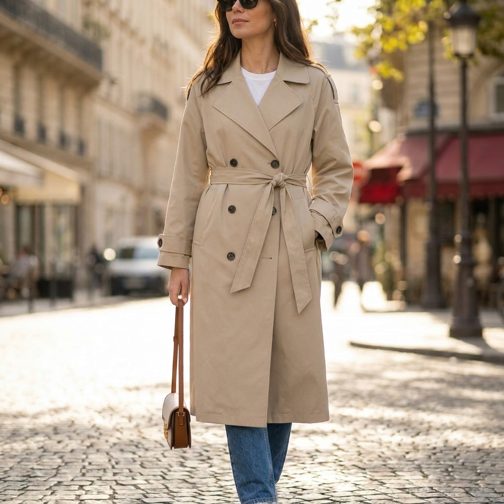 Marlowe Double Breasted Trench Coat