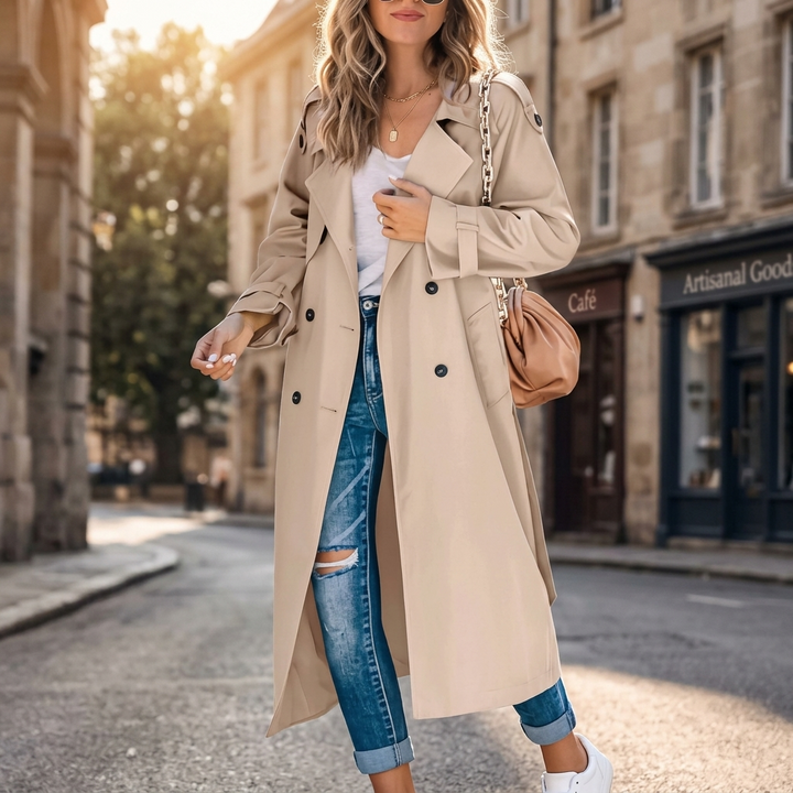 Juniper Double Breasted Trench Coat