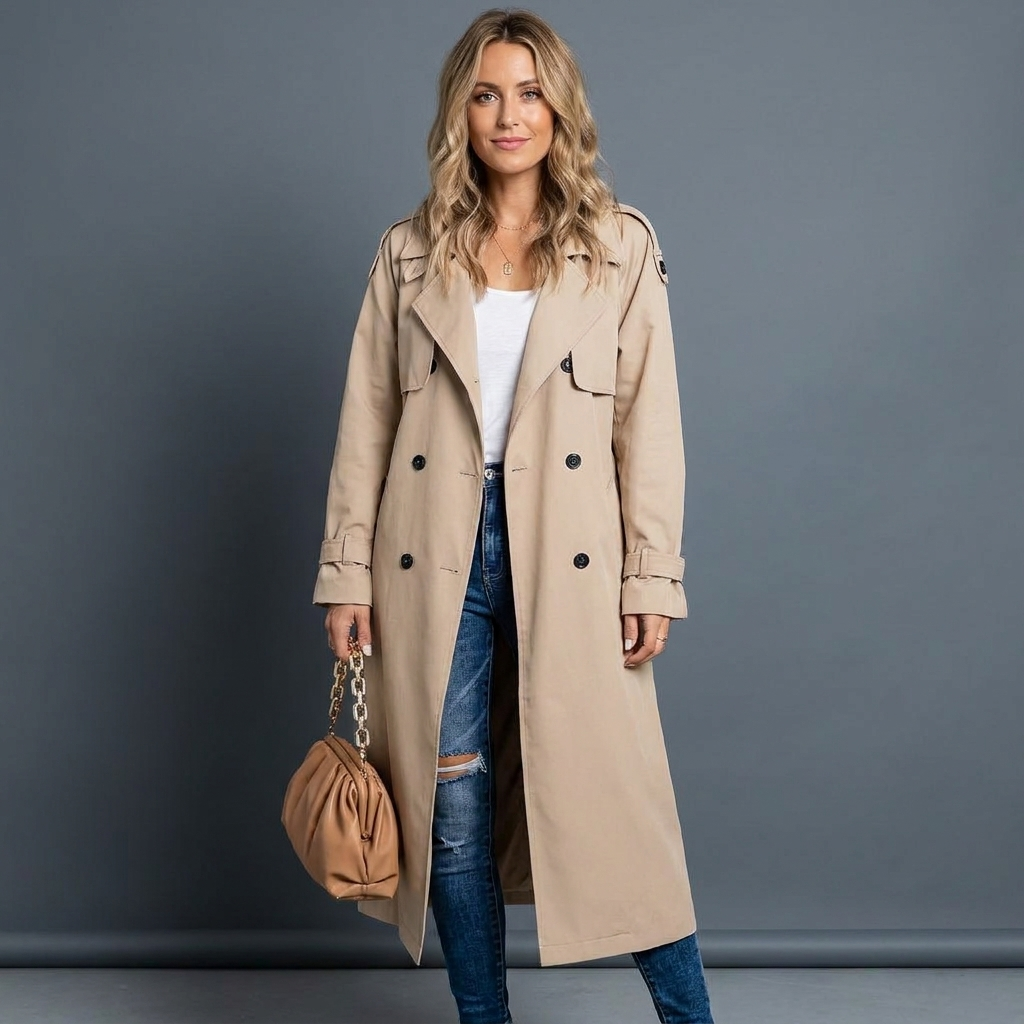 Juniper Double Breasted Trench Coat