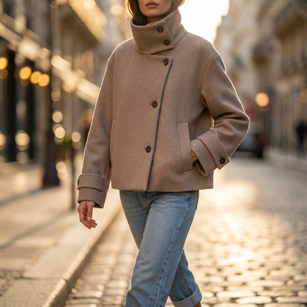 Ophelia Funnel Collar Jacket