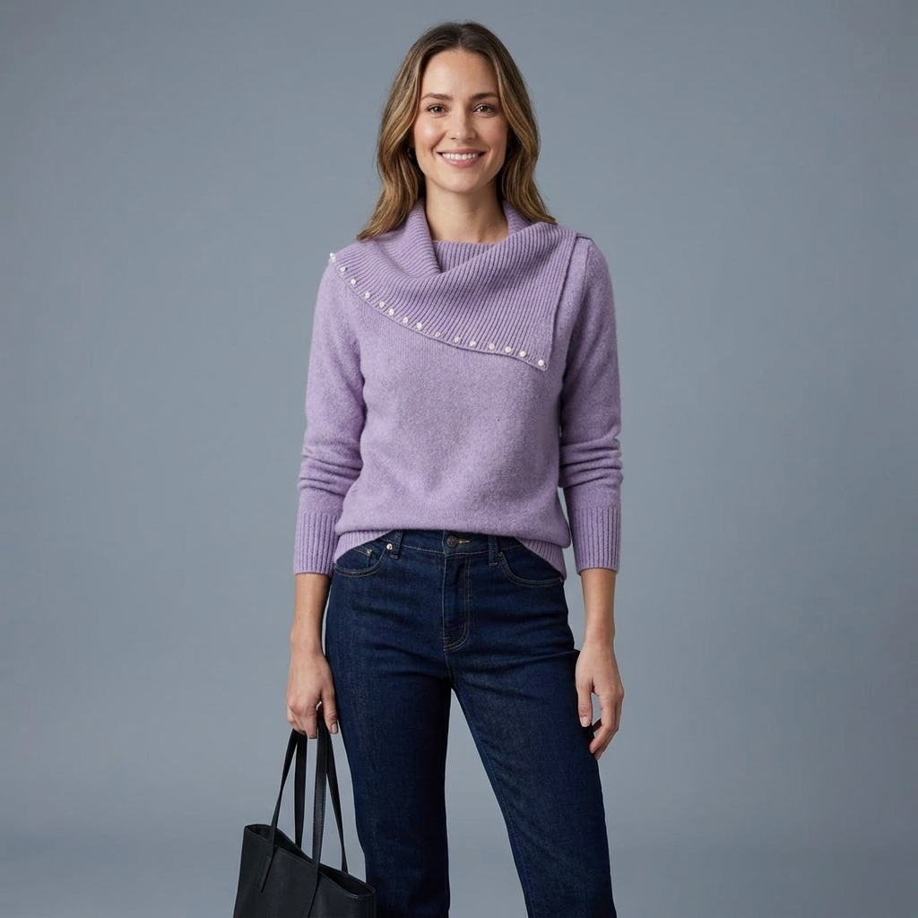 Amara Scarf Collar Sweater