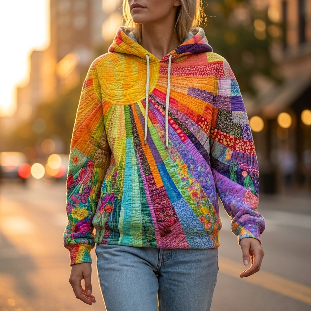 Sunniva Bohemian Print Hoodie