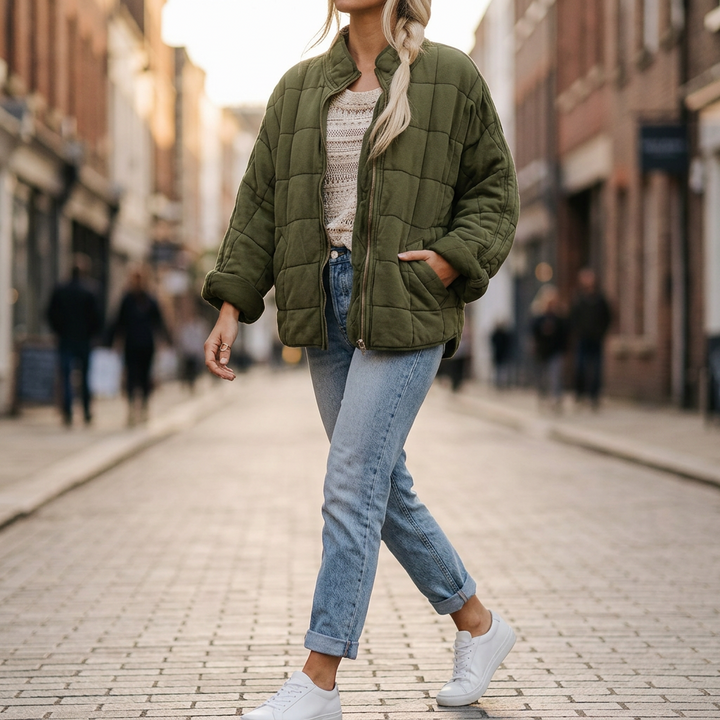 Amara Quilted Bomber Jacket
