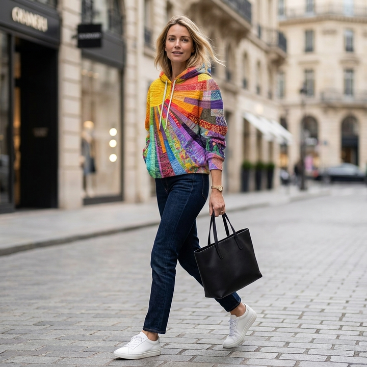 Sunniva Bohemian Print Hoodie
