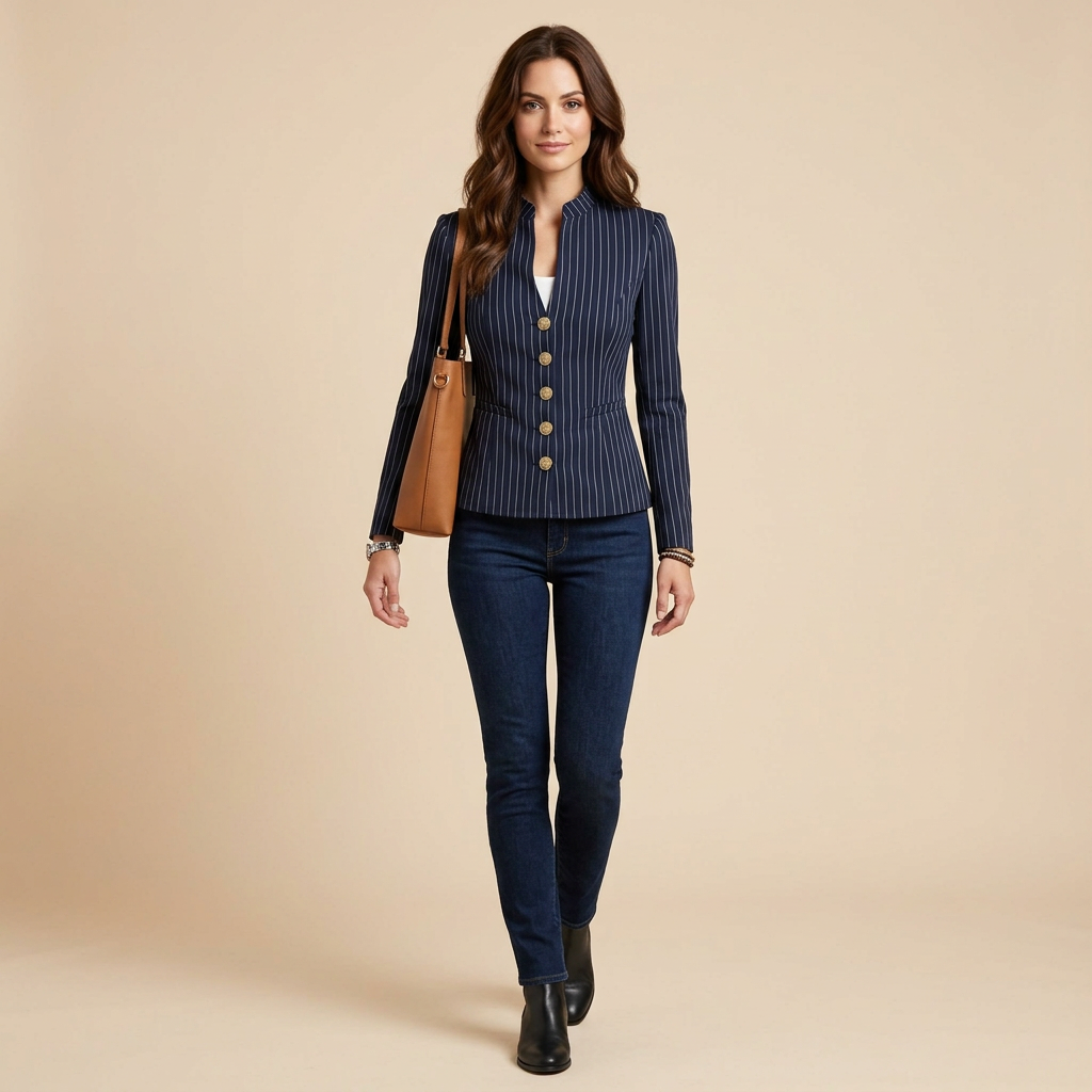 Isolde Stand Collar Blazer