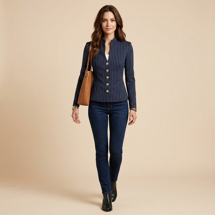 Isolde Stand Collar Blazer
