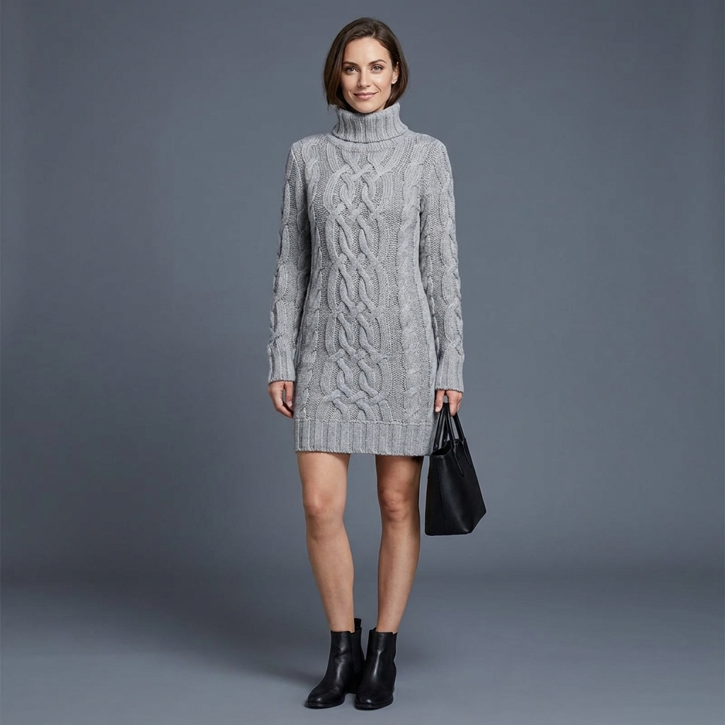 Bellamy Cable Knit Sweater Dress