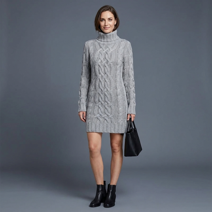 Bellamy Cable Knit Sweater Dress