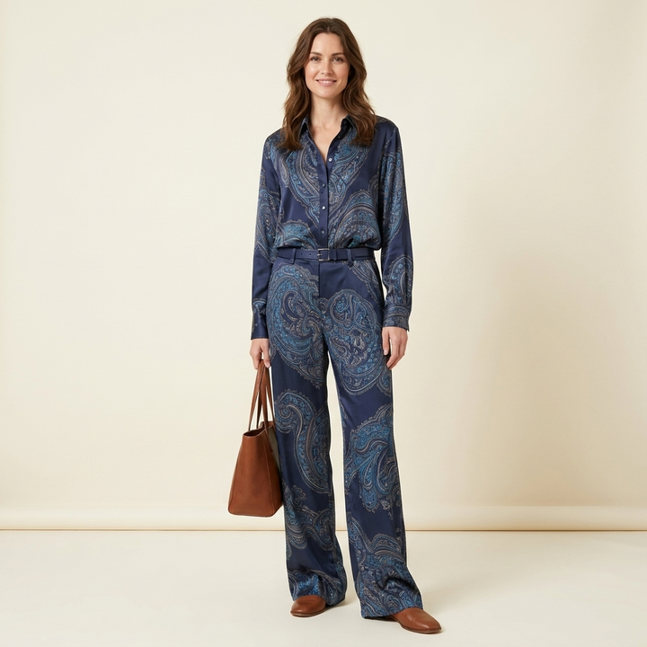 Rosalie Paisley Print Two Piece Set