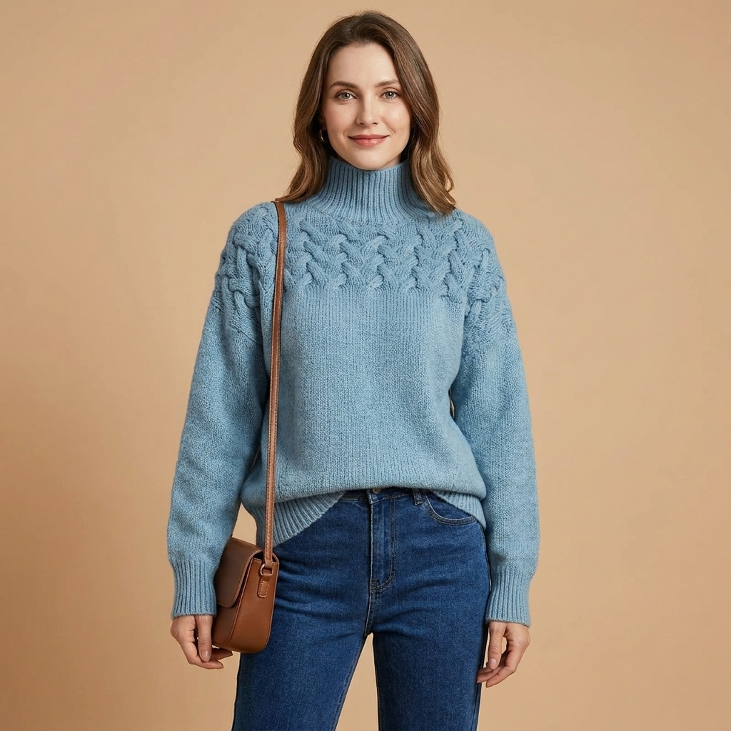 Wren Cable Knit Turtleneck
