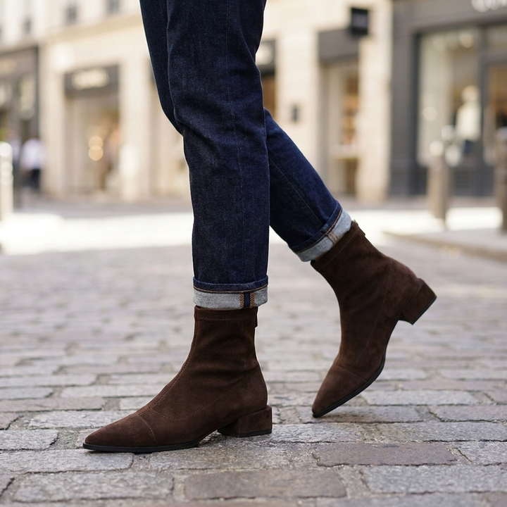 Brenna Pointed Toe Ankle Boots