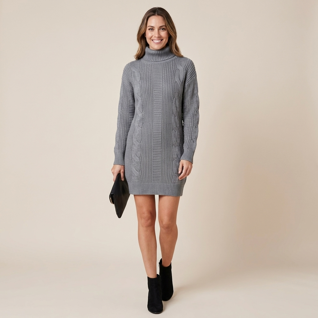 Marisel Turtleneck Sweater Dress
