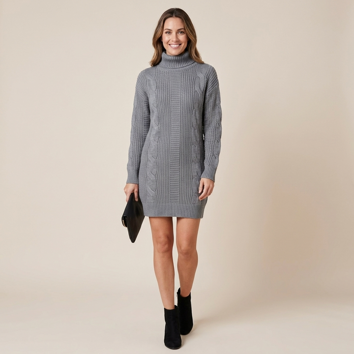 Marisel Turtleneck Sweater Dress