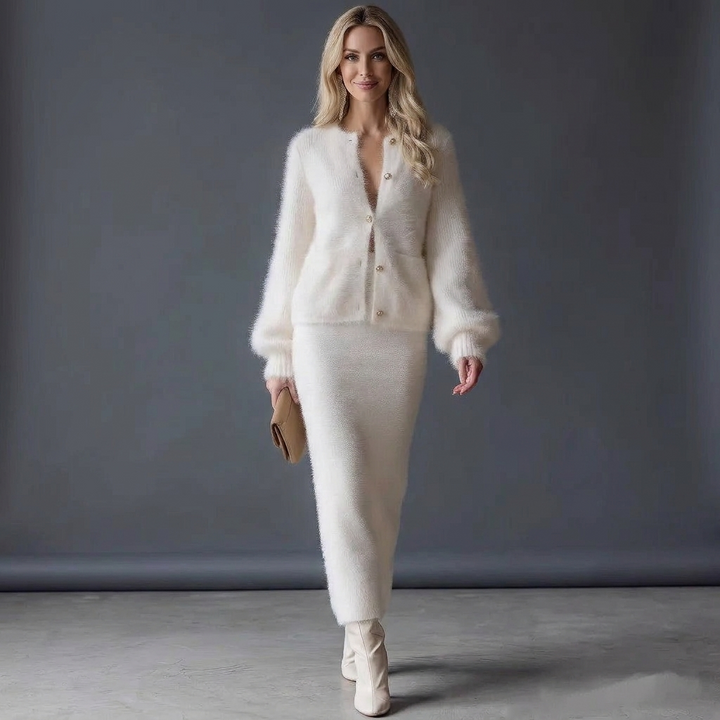 Guenevere Button Front Cardigan Set