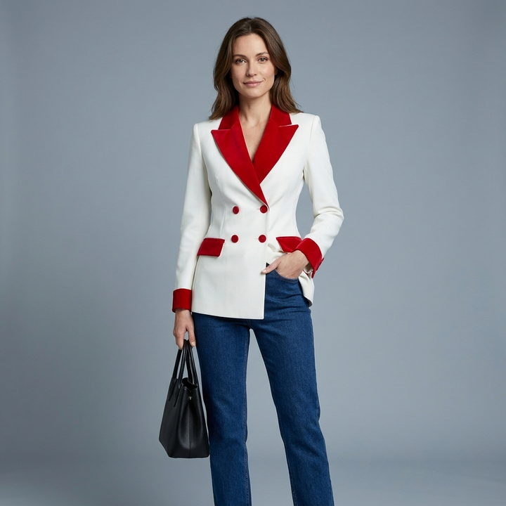 Teagan Contrast Lapel Blazer
