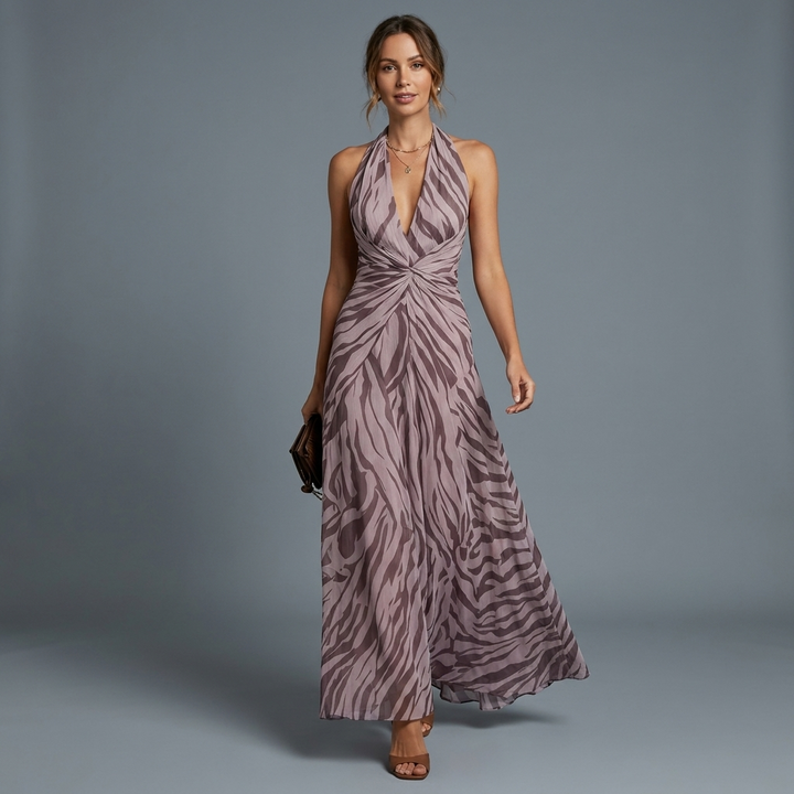 Vasilisa Twisted Waist Maxi Dress