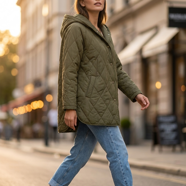 Merritt Quilted Hooded Jacket