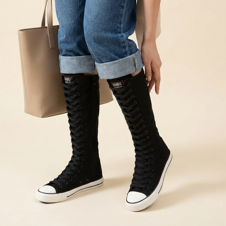 Marisol Lace Up Knee Boots