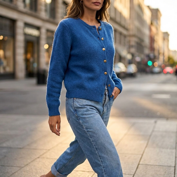 Oleander Button Front Cardigan