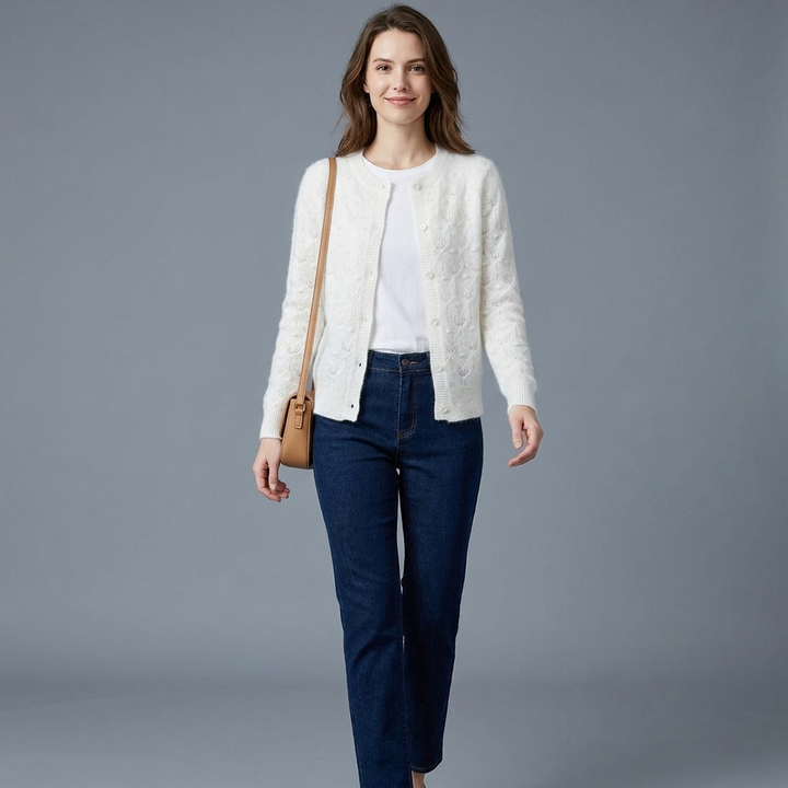 Marlena Jacquard Knit Cardigan