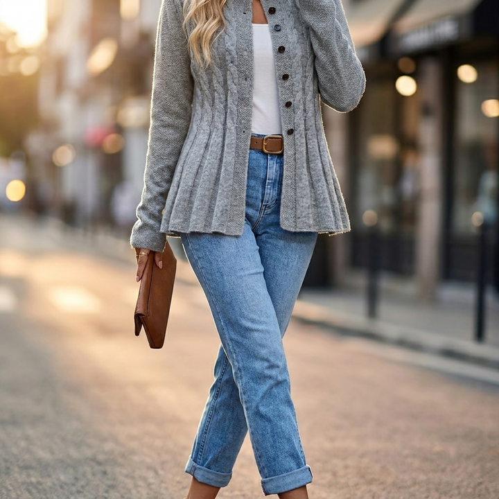 Marisol Cable Knit Cardigan