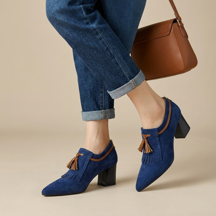 Emmeline Fringe Tassel Pumps