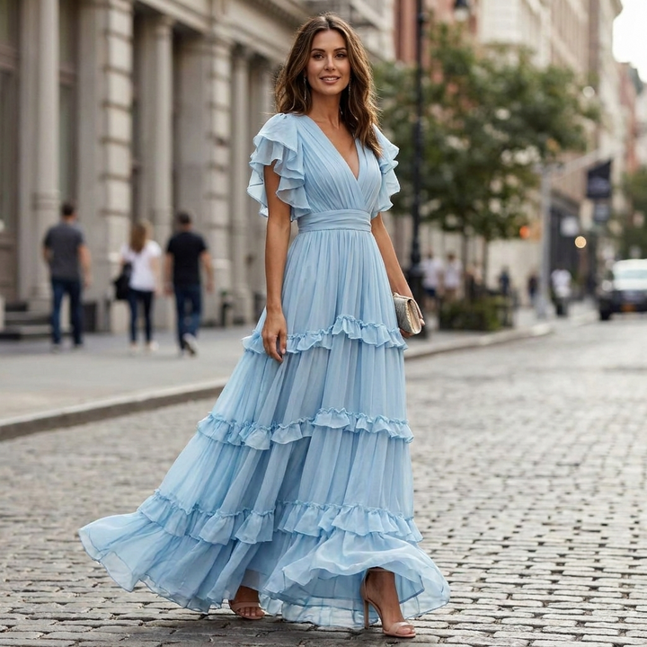 Rosalind Tiered Ruffle Dress