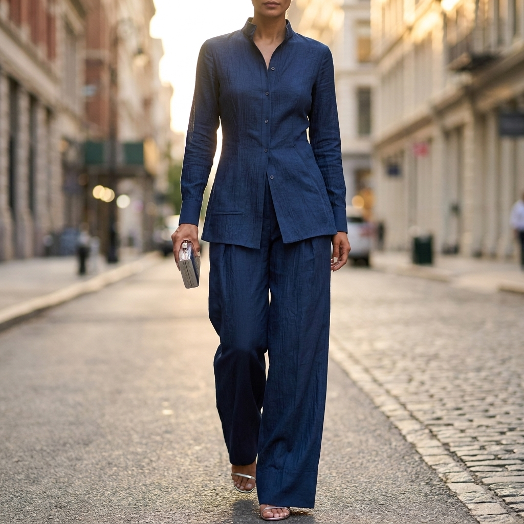 Rosamund Peplum Two-Piece Set
