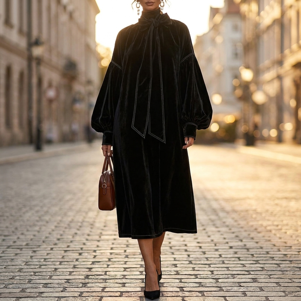 Cressida Bow Tie Maxi Dress